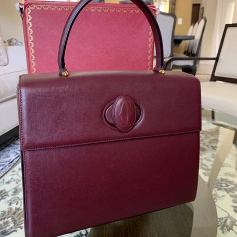 Authentic Must de Cartier Logos Hand Bag Bordeaux Depop