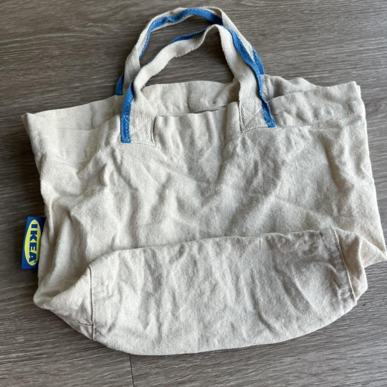 IKEA Women's Cream and Blue Bag