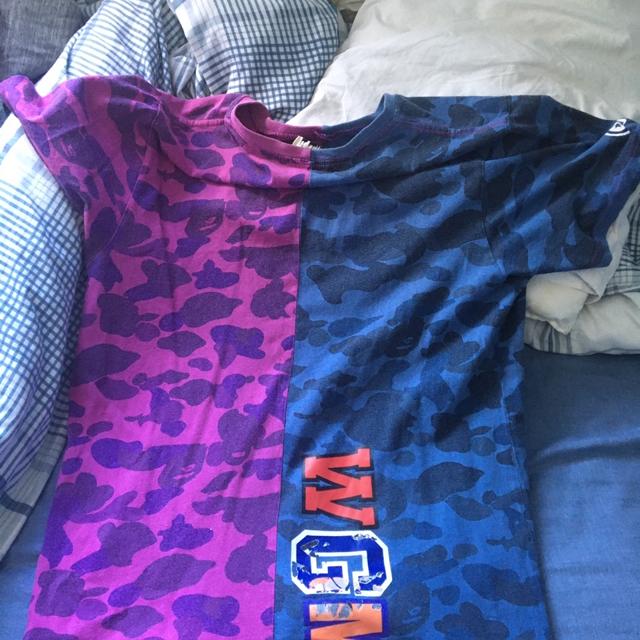 BAPE Camo Jersey BAPE Blue Camo Basketball Jersey - Depop