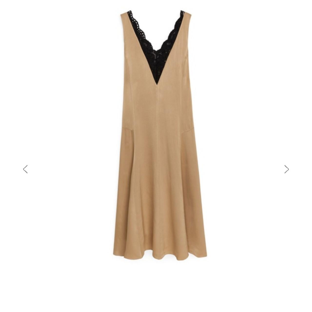 arket satin slip dress