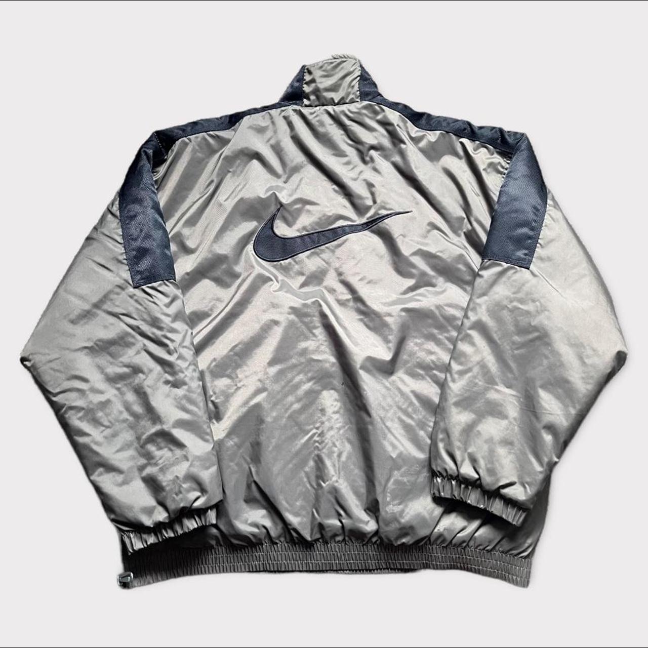 Mens Vintage 90s Nike Anorak Puffer Jacket Size:... - Depop