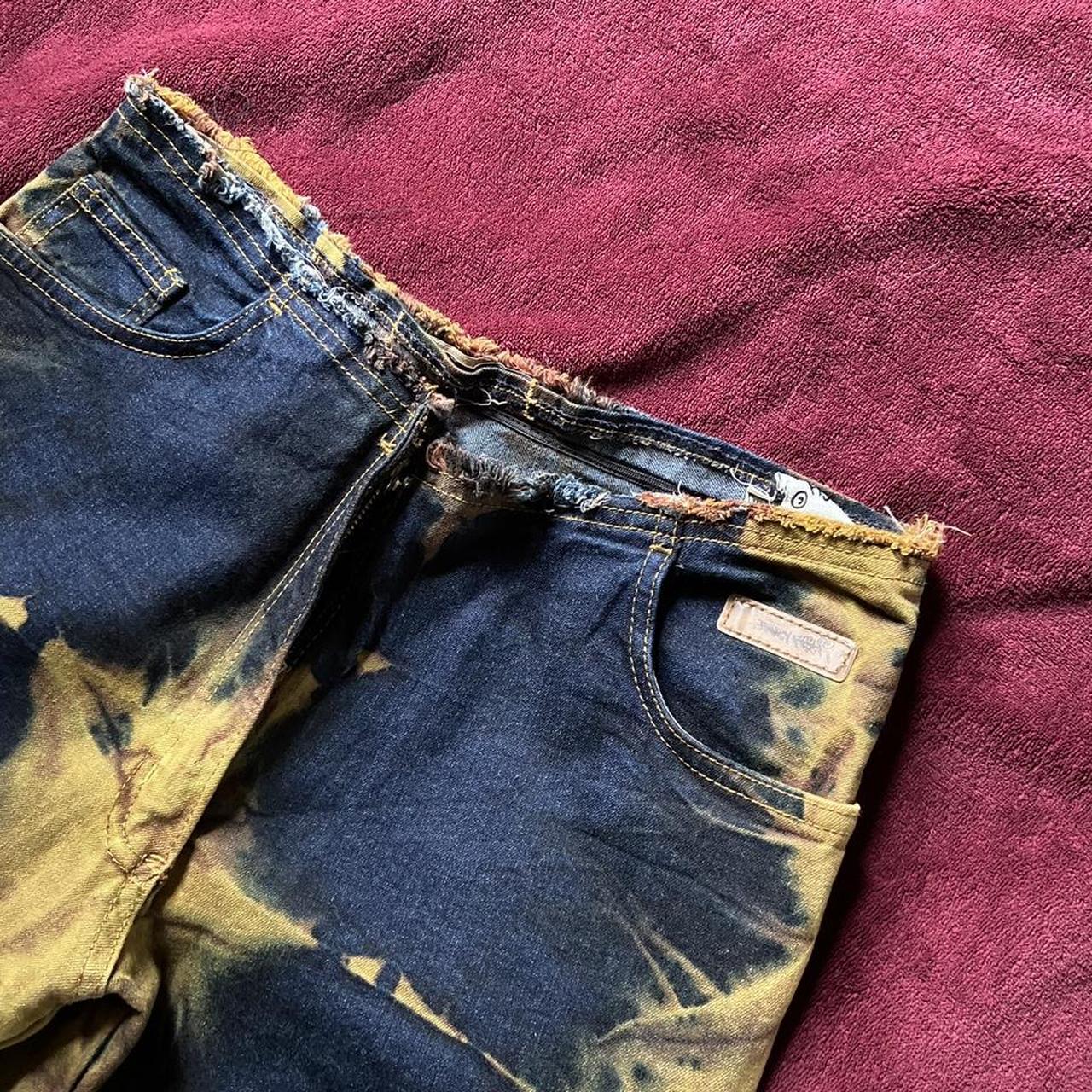 30x30 hand Sowed punk jeans additional hand sewn - Depop