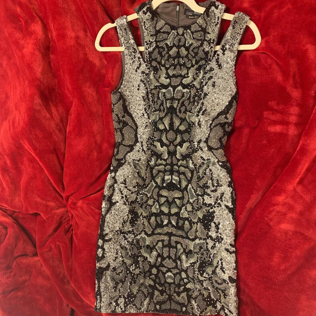 Hand embellished cocktail dress 👗 Split sleeveless... - Depop