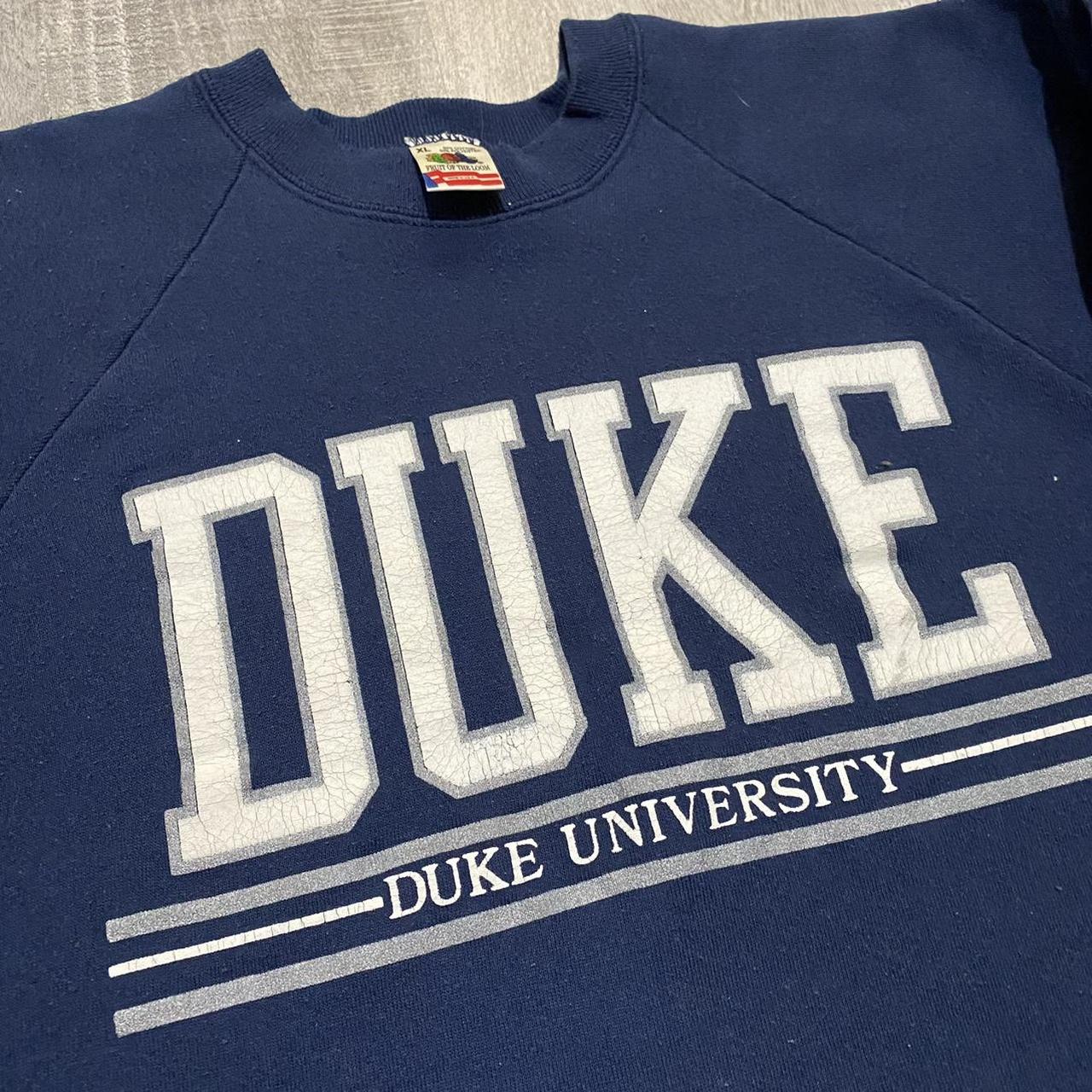 VTG Duke University Navy Blue 90s North Carolina... - Depop