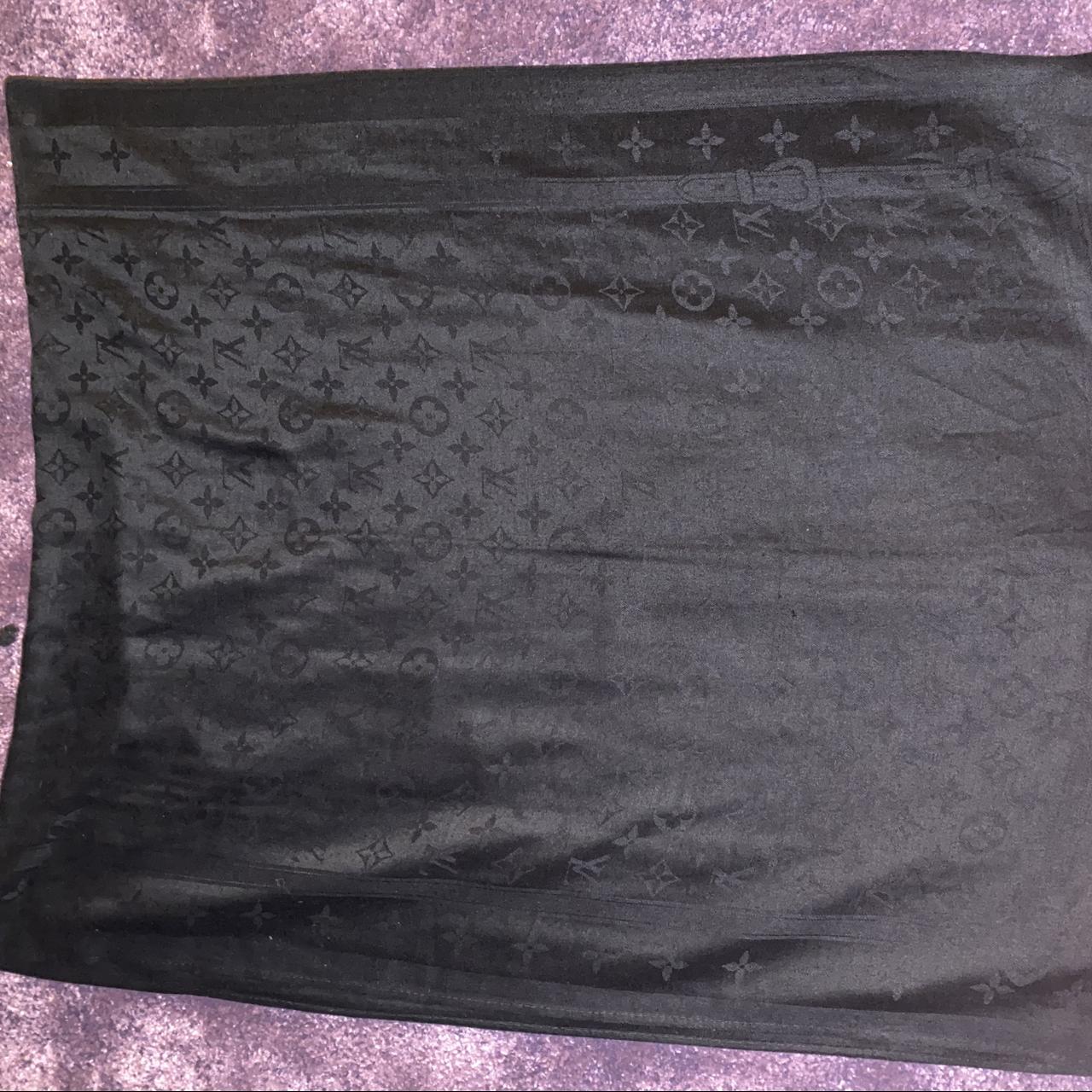 amazing black Louis Vuitton monogram silk feel... Depop