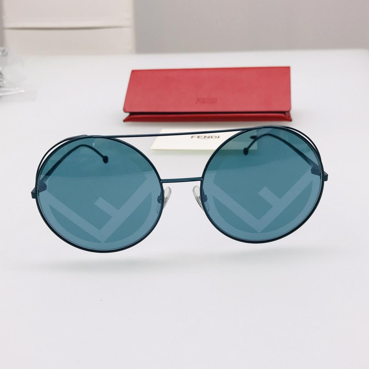 Fendi Sunglasses Red Blue Multiple colors Steel Acetate ref.193385