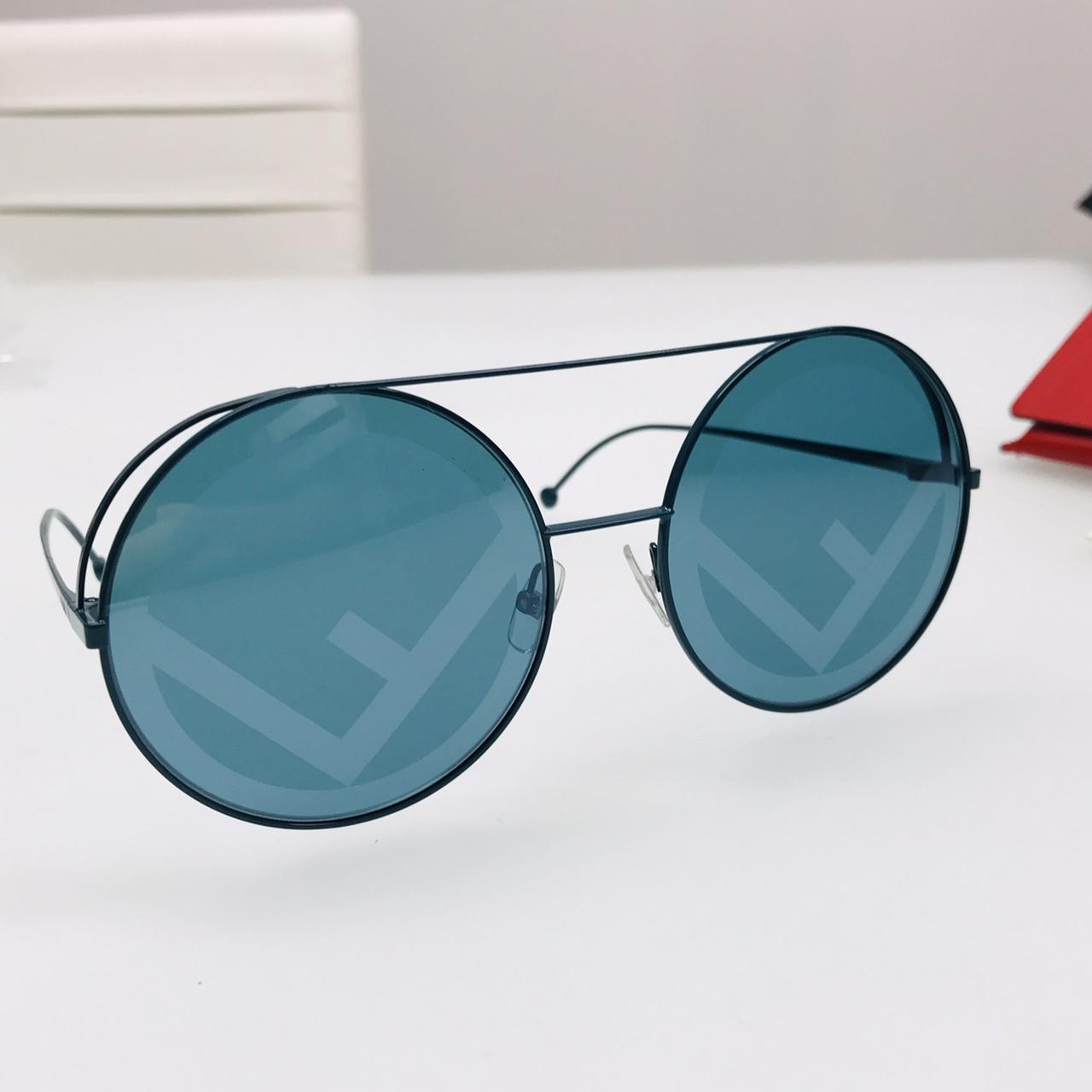 Fendi Sunglasses Red Blue Multiple colors Steel Acetate ref.193385