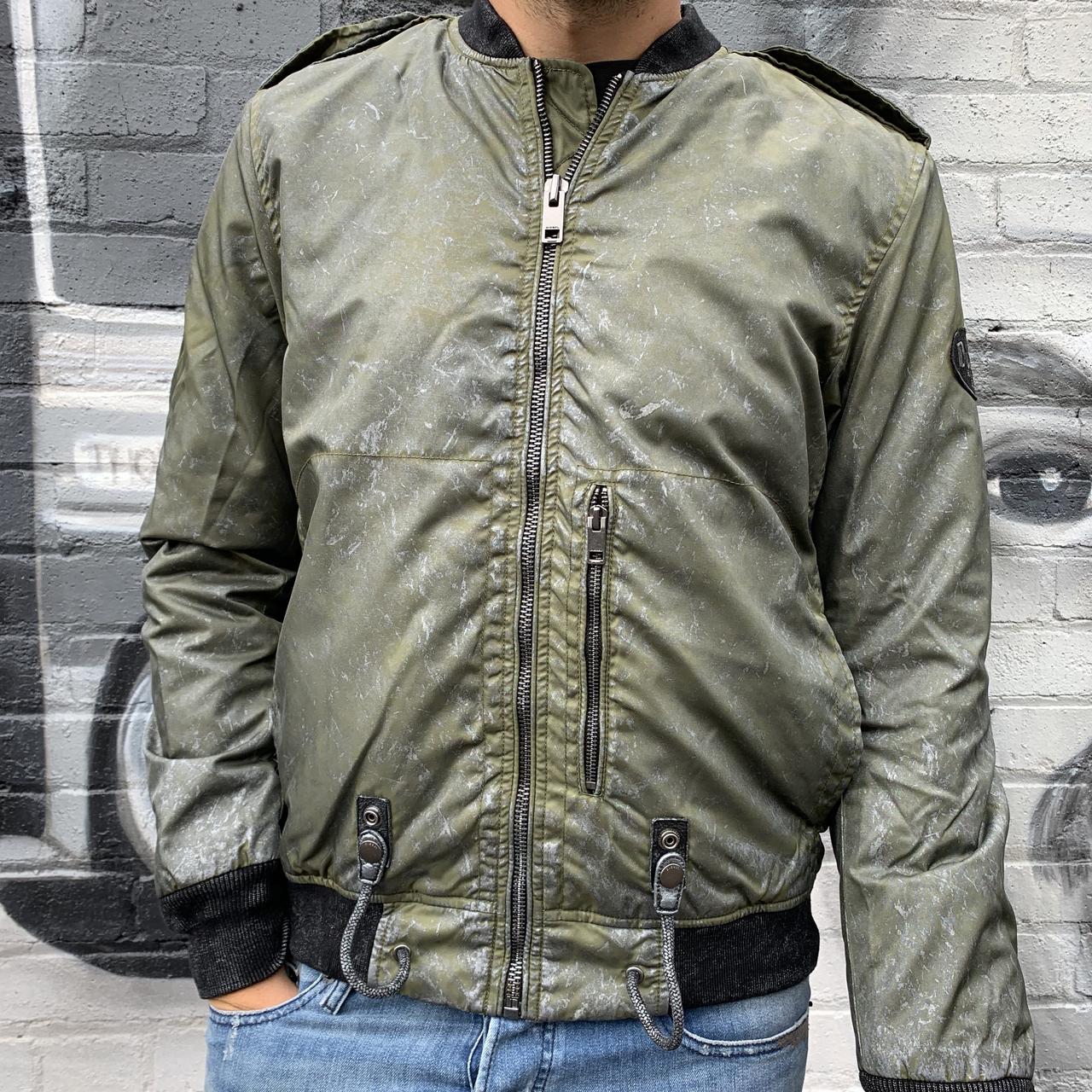 diesel green bomber jacket