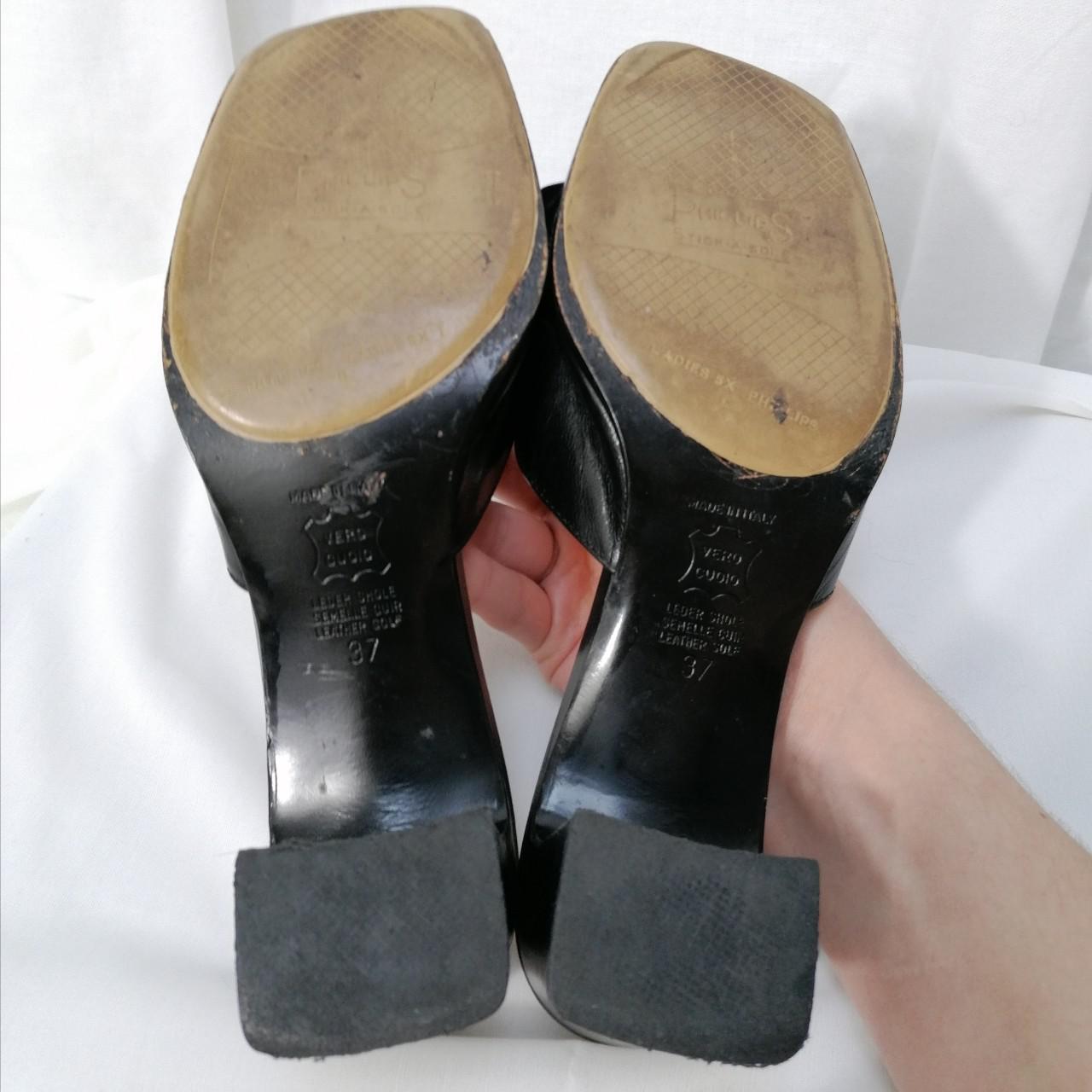 Cutest vintage Russell & Bromley black leather... - Depop