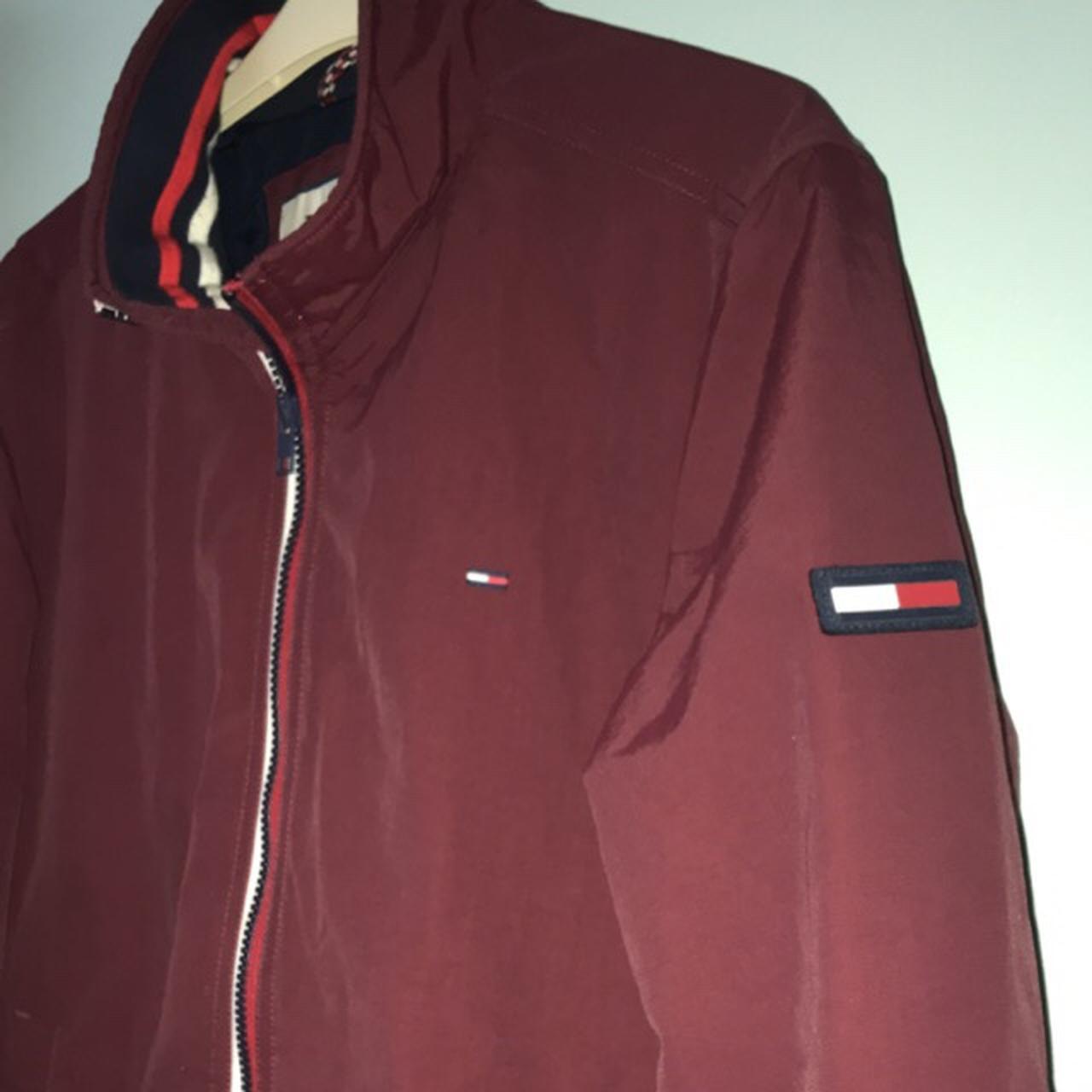 maroon tommy hilfiger jacket