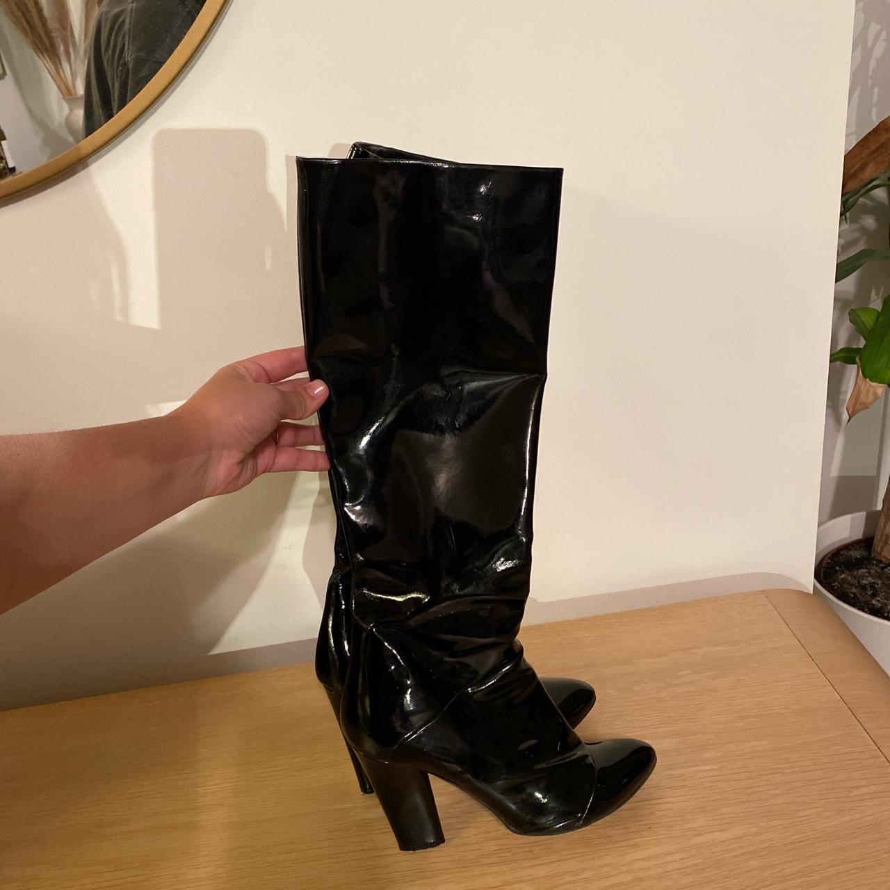 Marc jacobs patent store leather boots