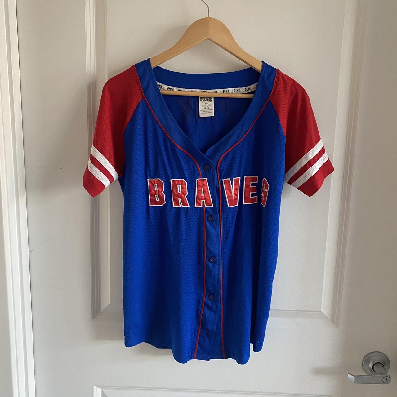 women's red braves jersey