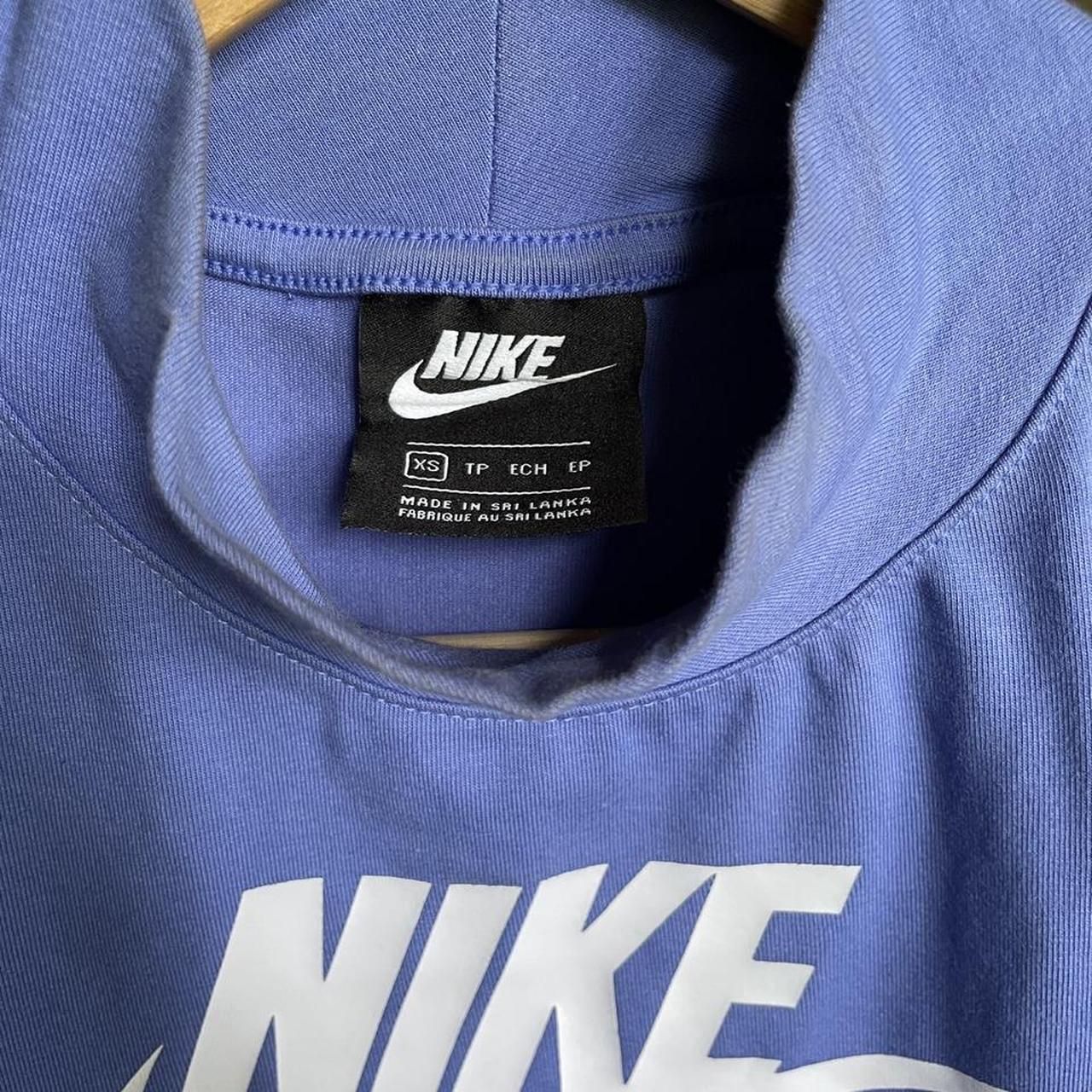 Nike high neck crop top Colour is as seen in the... Depop