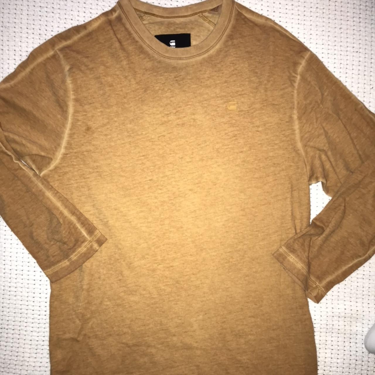 G star raw 3/4 sleeve men’s shirt Yellow colour has... - Depop