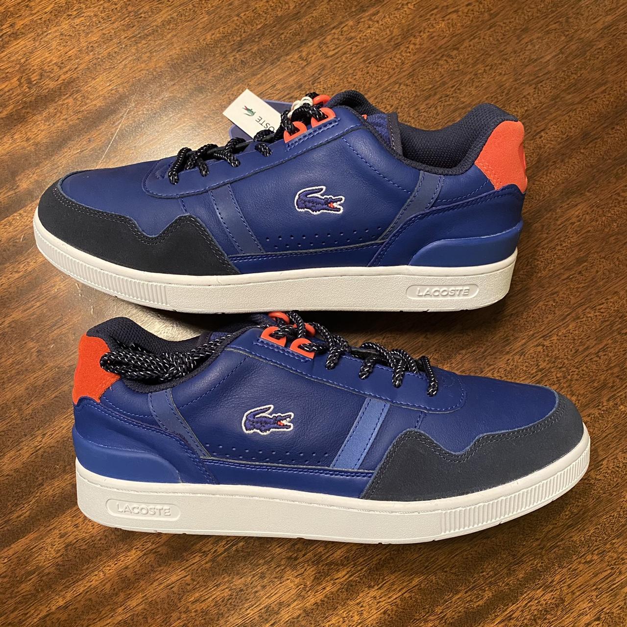 Lacoste shoes on sale blue leather