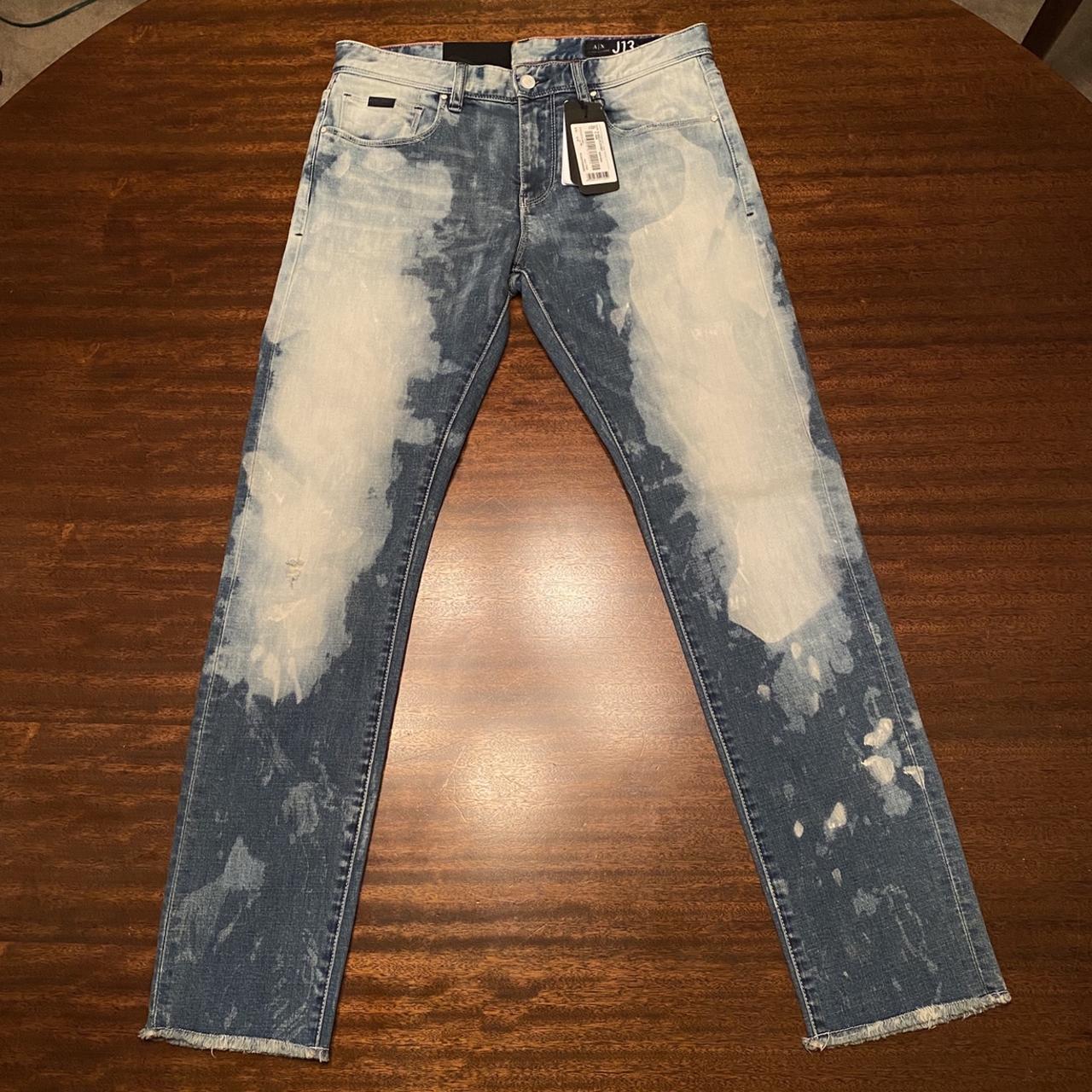 Brand NWT Armani Exchange Distressed and Bleached Depop