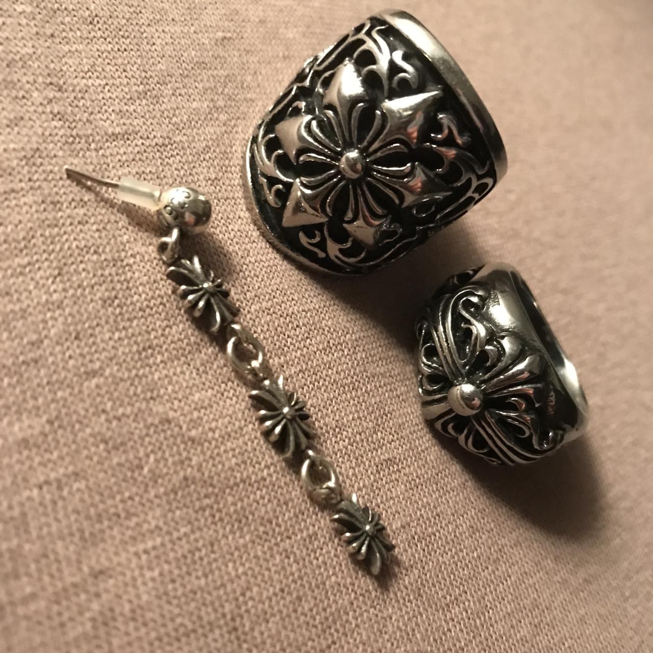 ✨Chrome Hearts Rings and earring on sale ~✨ Ring | Depop ✨Chrome Hearts Rings and earring on sale ~✨ Ring | Depop