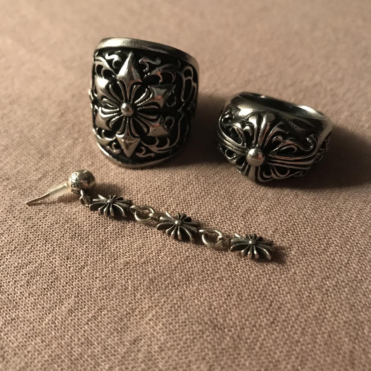 ✨Chrome Hearts Rings and earring on sale ~✨ Ring | Depop ✨Chrome Hearts Rings and earring on sale ~✨ Ring | Depop