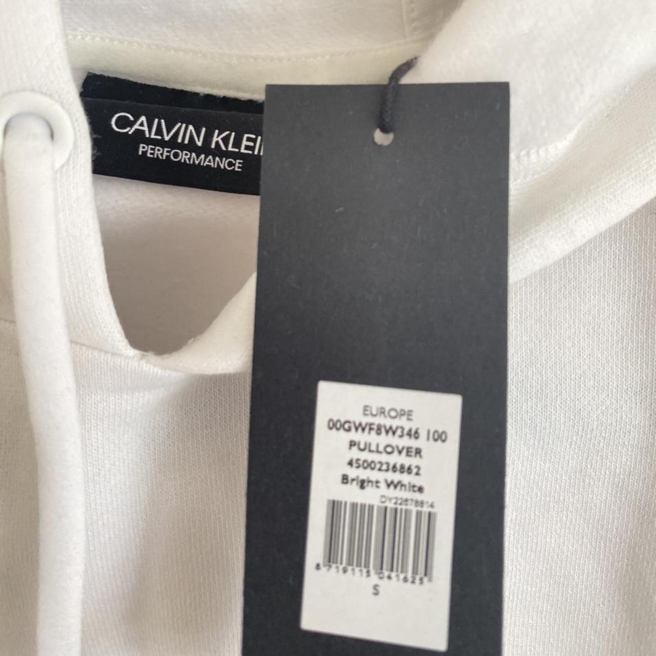 Calvin Klein Women's White Hoodie | Depop