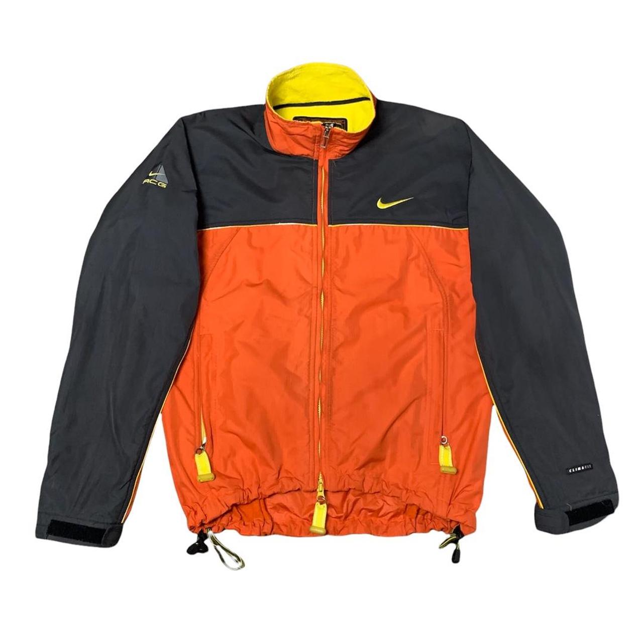 Nike Men's 70s 80s OG Vintage Orange Tag Zip Windbreaker