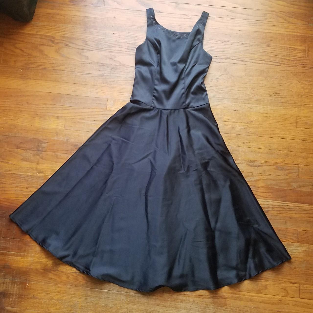 Vintage 90s Rampage black ball gown prom dress size... - Depop