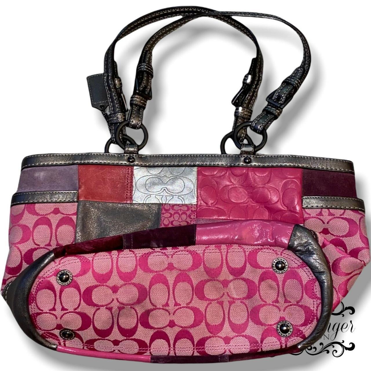 vintage coach holiday patchwork shoulder bag purse | Depop