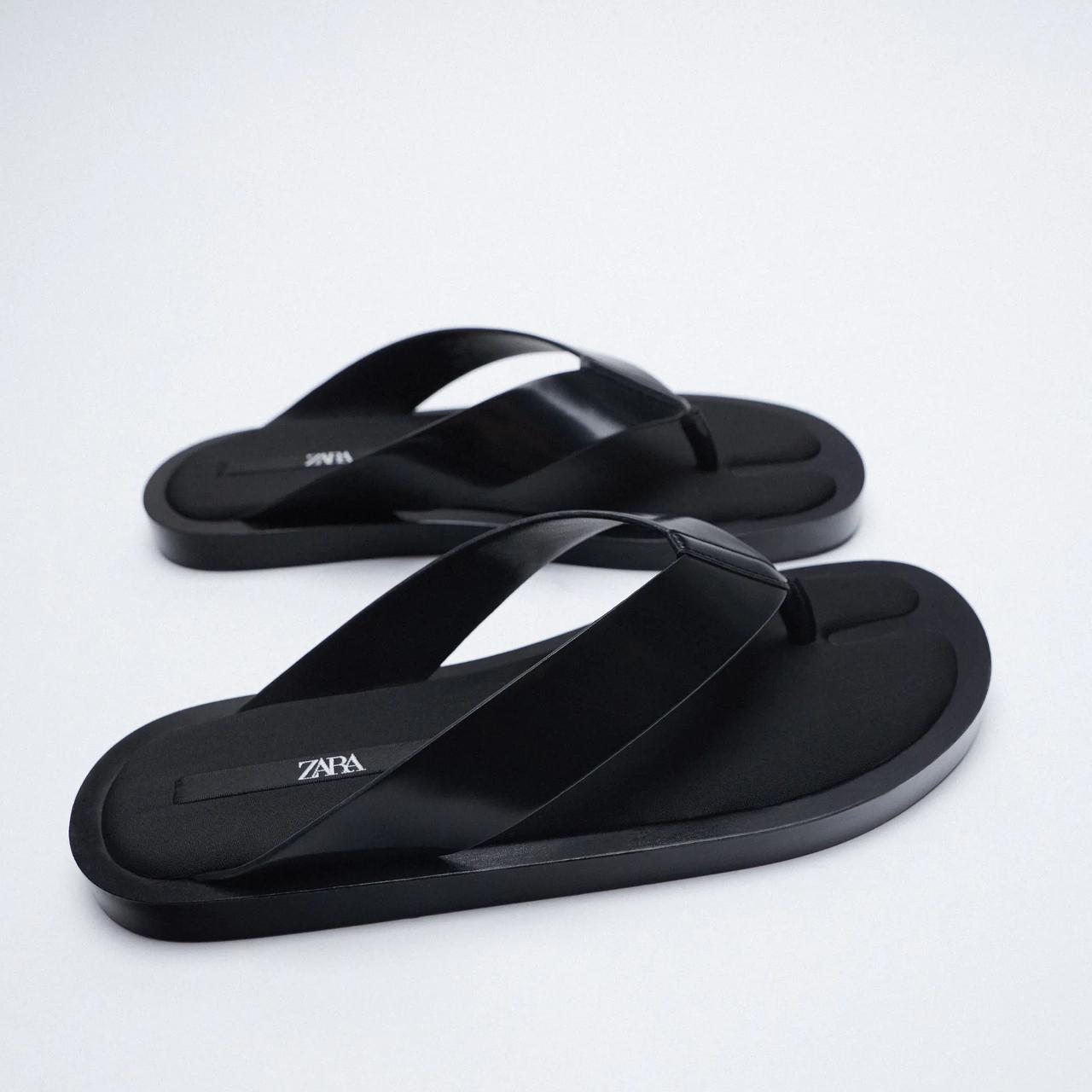 minimal flat sandals zara
