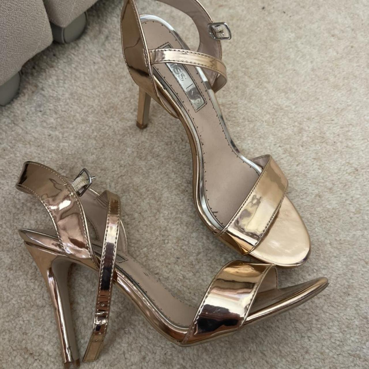 Miss KG Gold Heels Worn a few times size 5. Depop