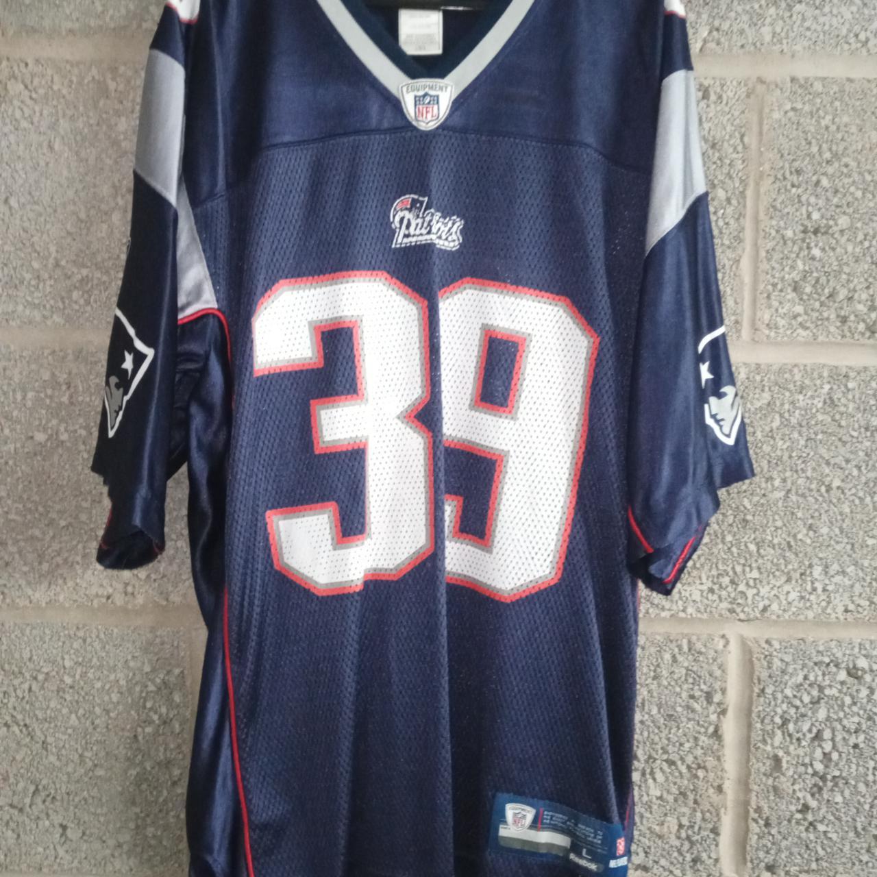 Vintage Reebok New England Patriots NFL Jersey, #39... - Depop