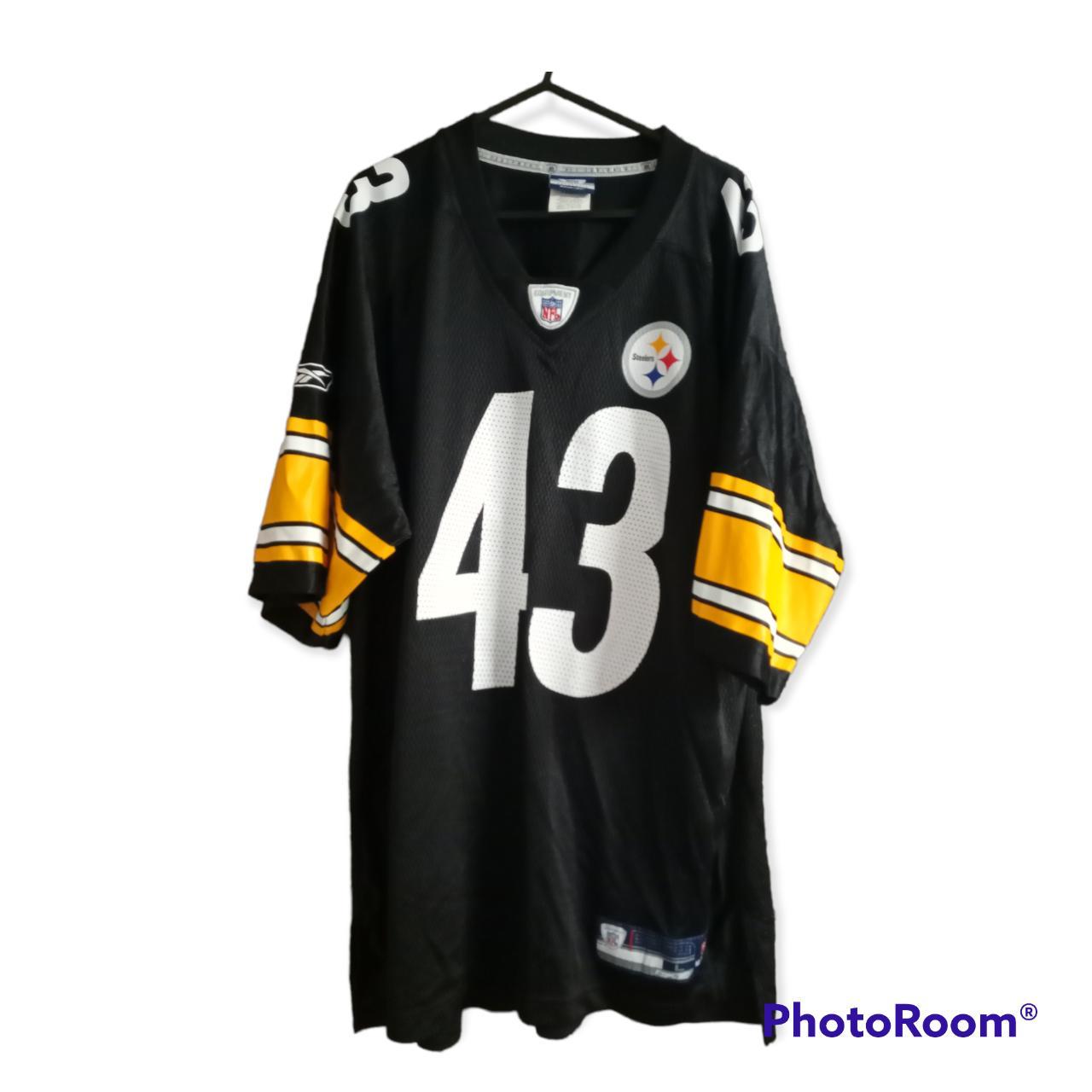 Reebok Pittsburgh Steelers NFL jersey, #43 Polamalu,... - Depop