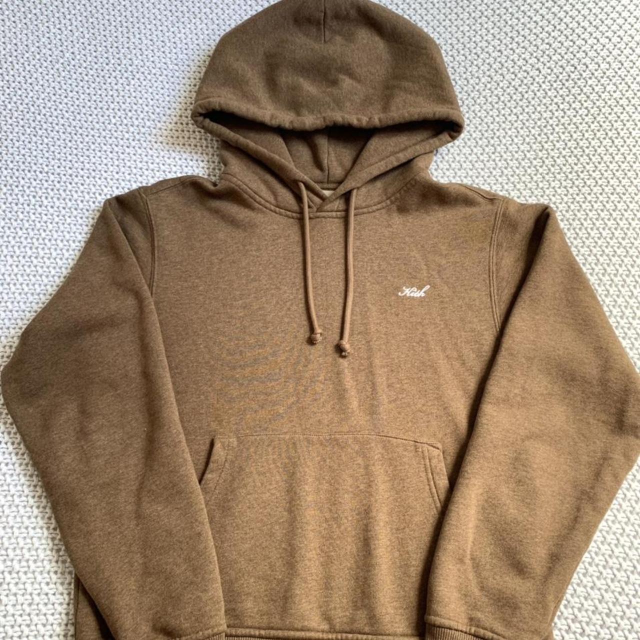 Kith Hoodie in brown Size Small will easily fit an... - Depop