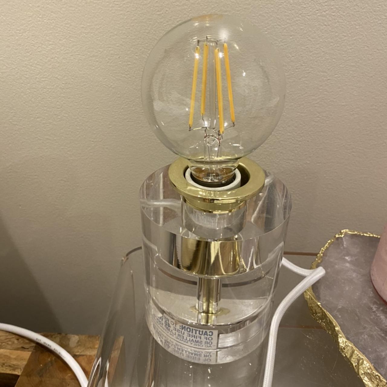 bettany lucite accent lamp