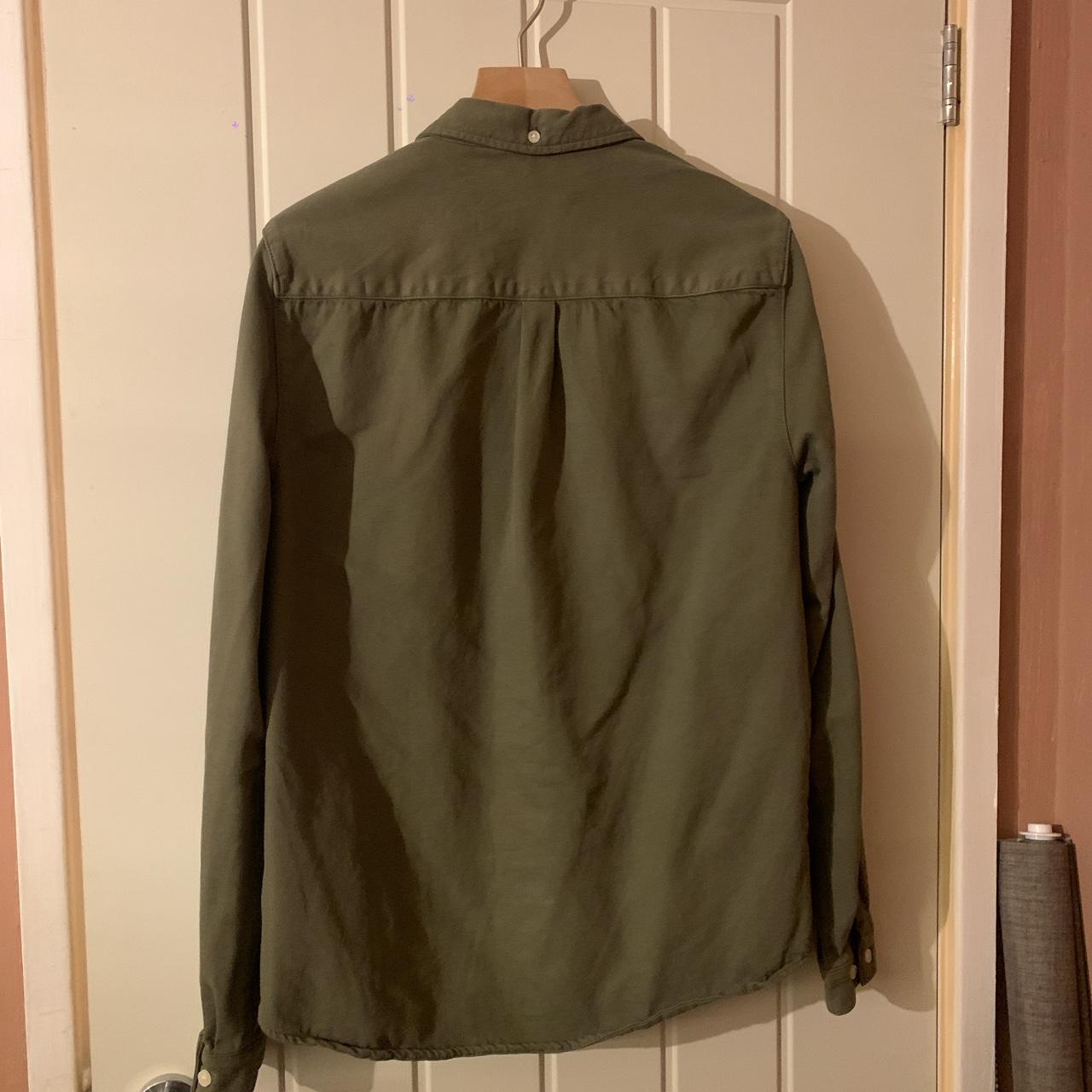 Zara mens army green shirt only been worn a few... Depop