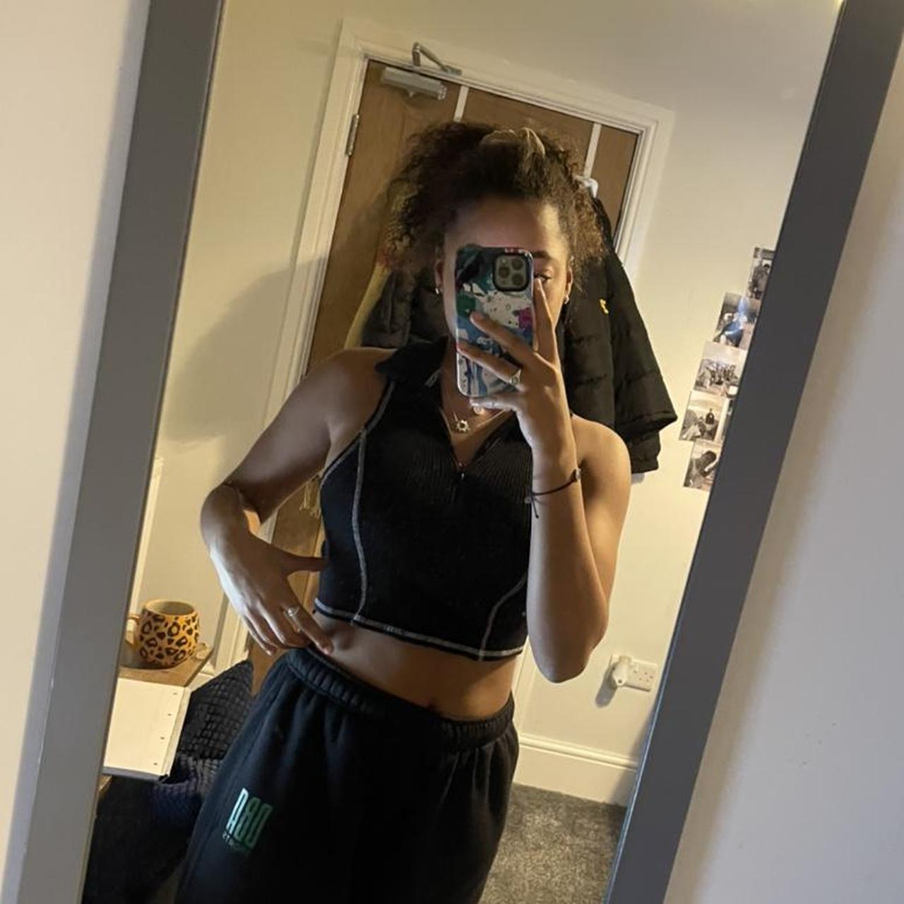 Urban Outfitters Reece Ribbed Tank Top With Collar Depop