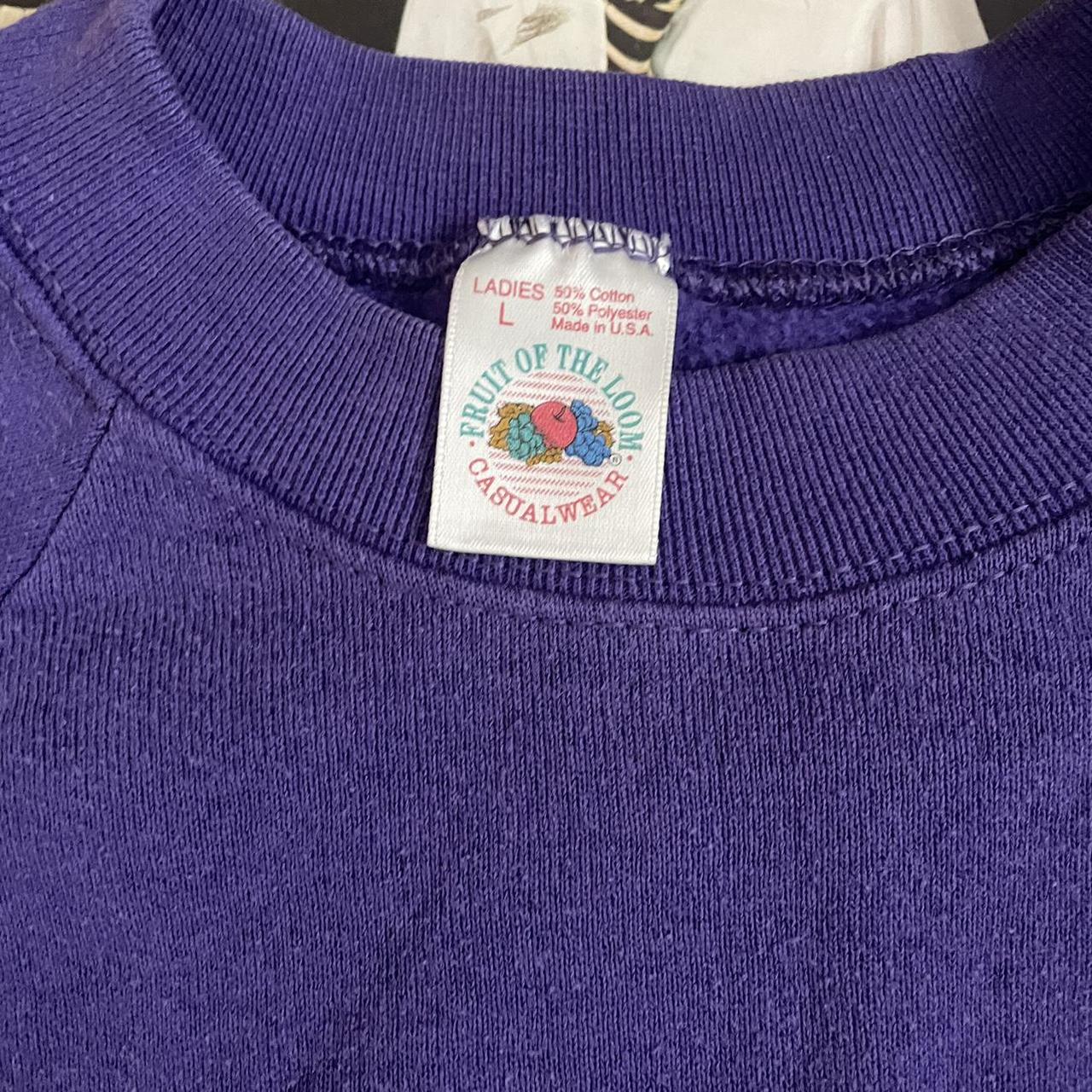 Fruit of the Loom Women's Purple Sweatshirt | Depop