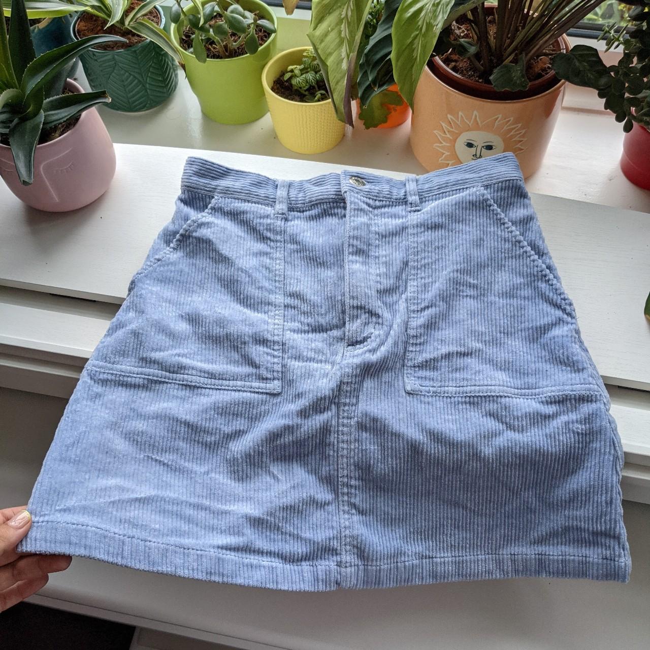 Product Image 1 - Monki Blue Corduroy A-Line Skirt