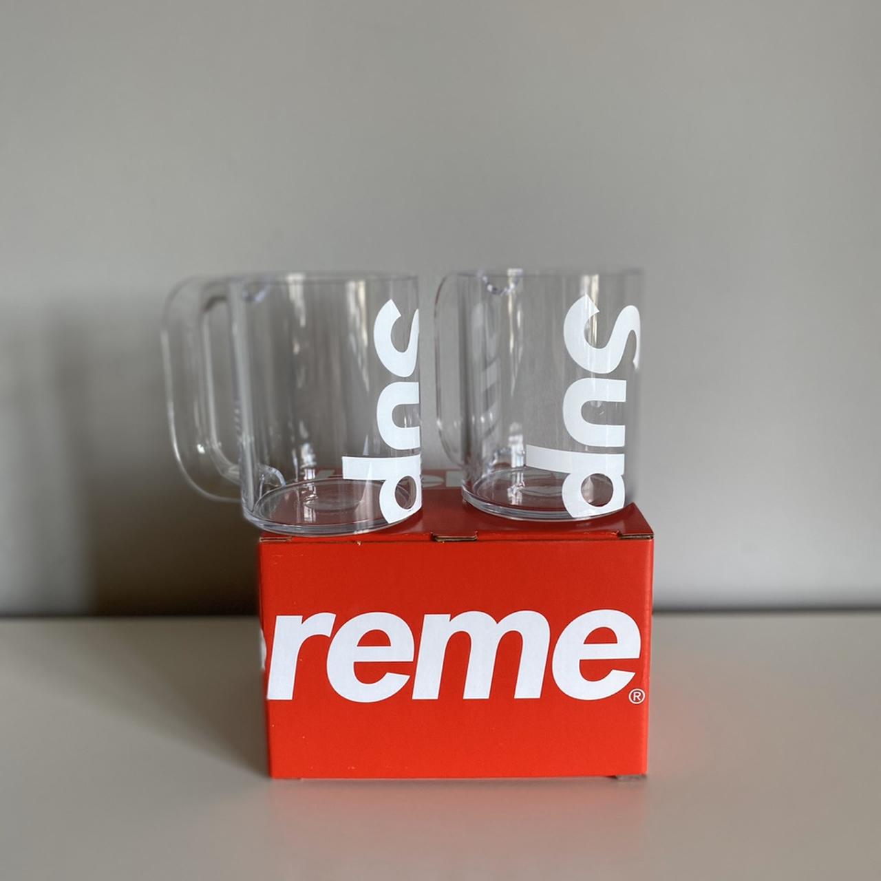 Supreme Heller Mugs (Set of 2) Clear