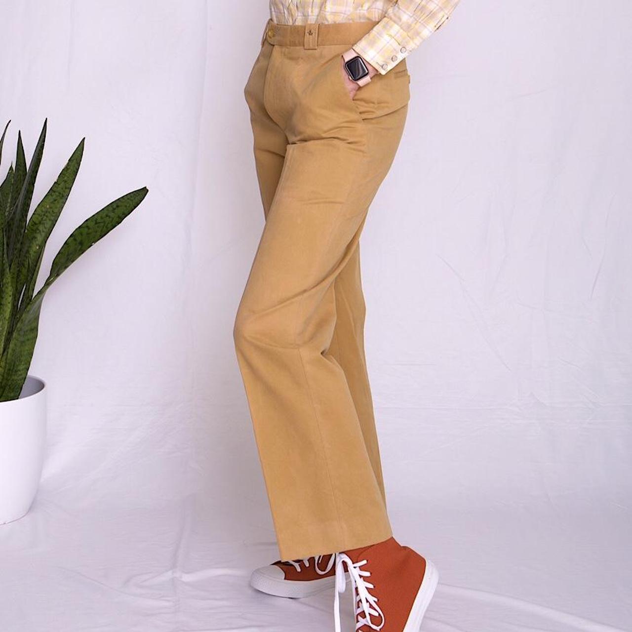Burberry Women's Tan Trousers | Depop