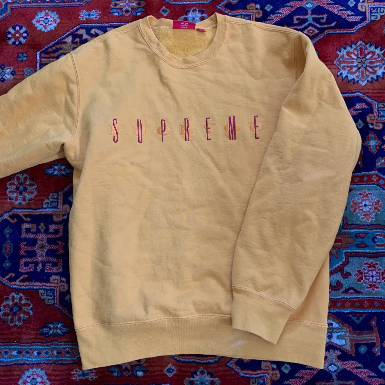 Supreme crewneck hotsell for sale