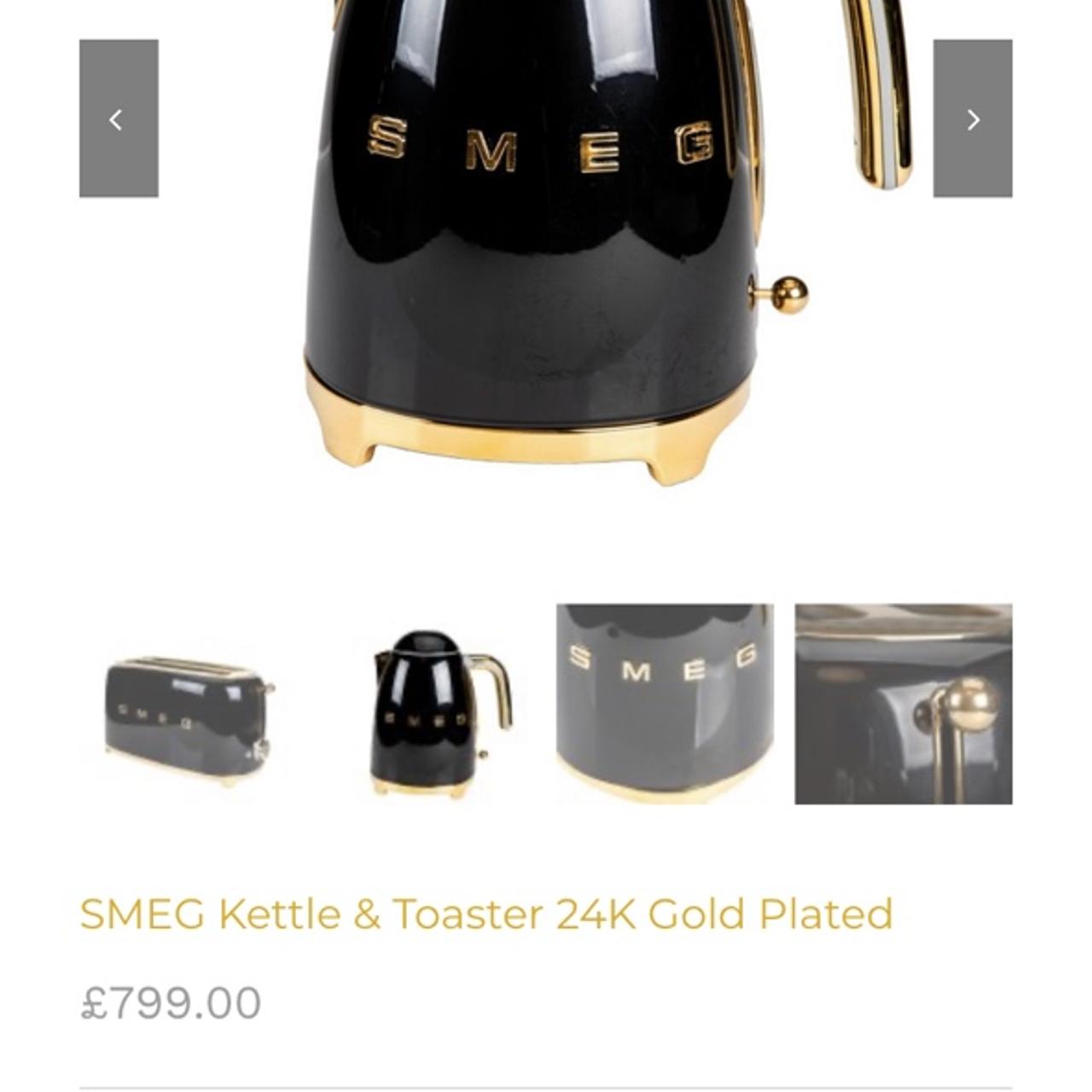 Smeg kettle toaster 24 k gold brand new in Depop