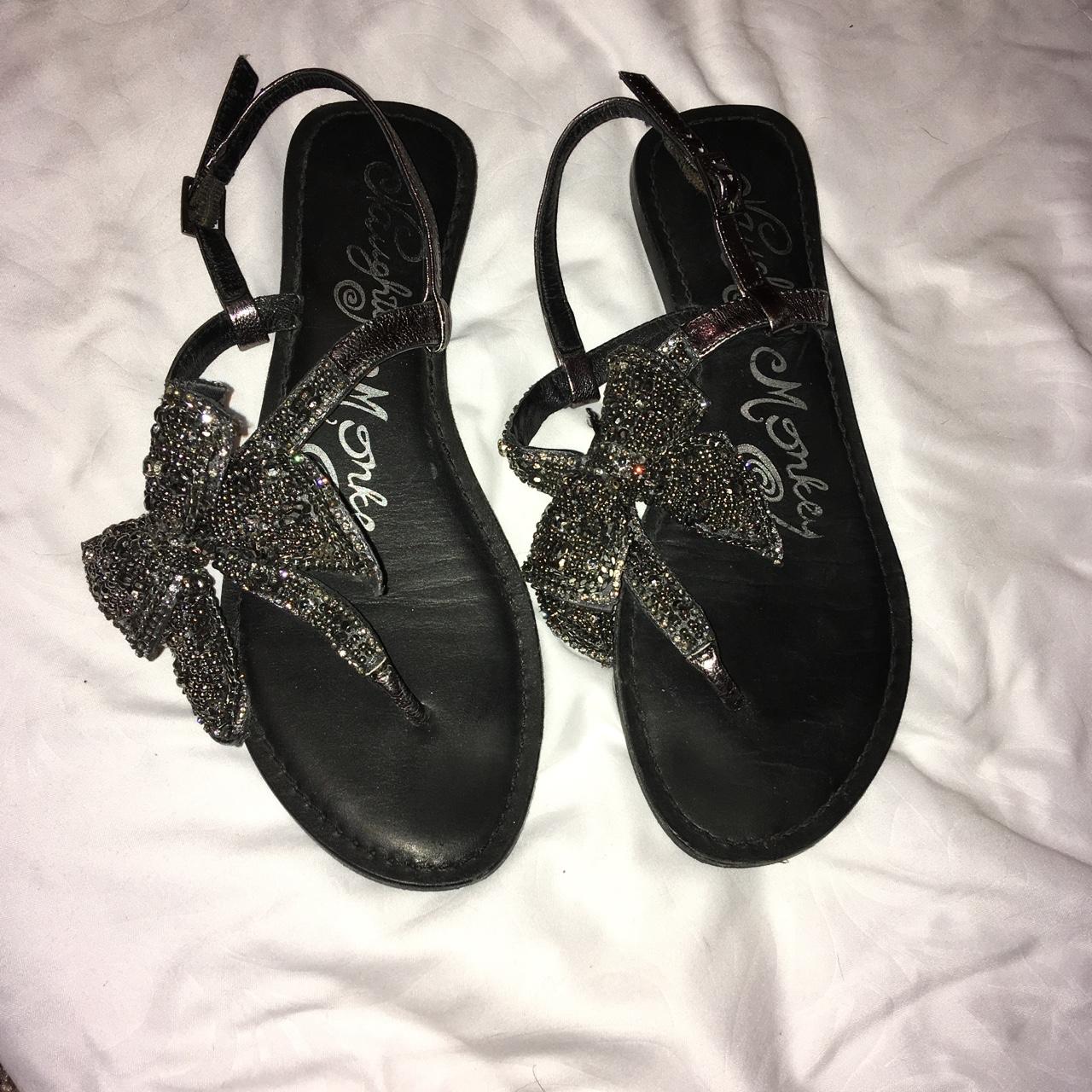 Naughty monkey bow store sandals