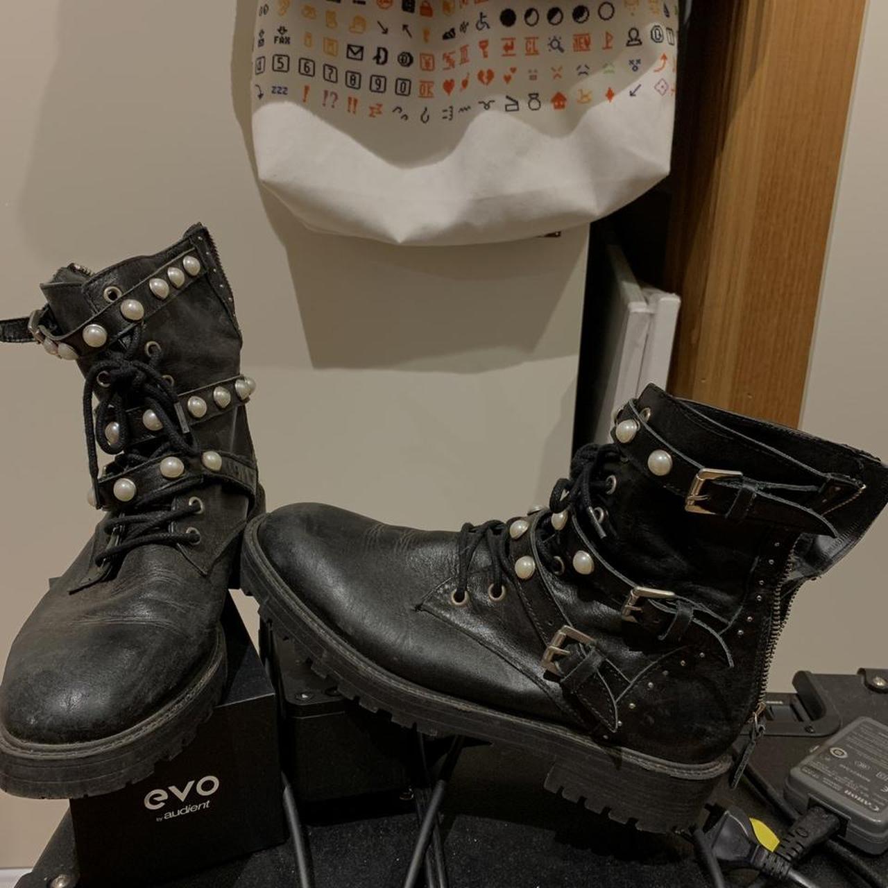zara pearl booties