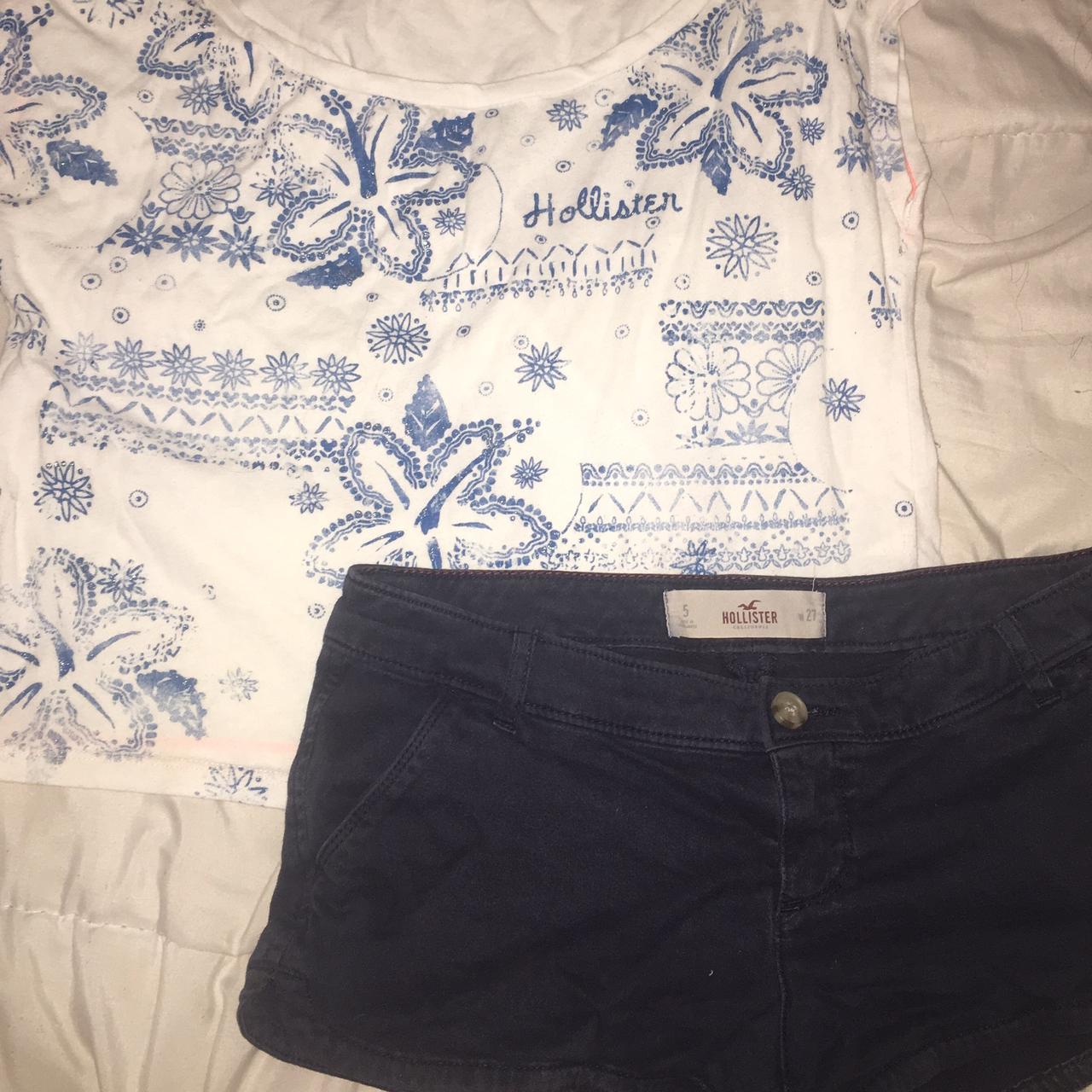 Hollister xs top and size 6 shorts, selling as I... Depop