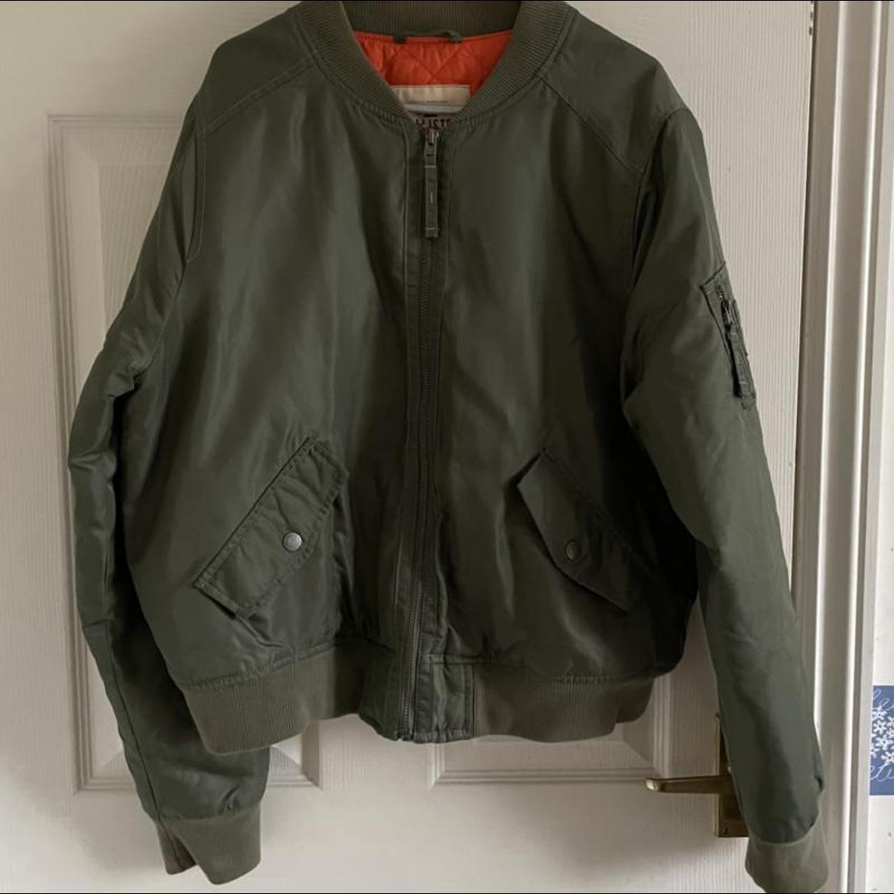 Olive green bomber jacket Brand:... - Depop