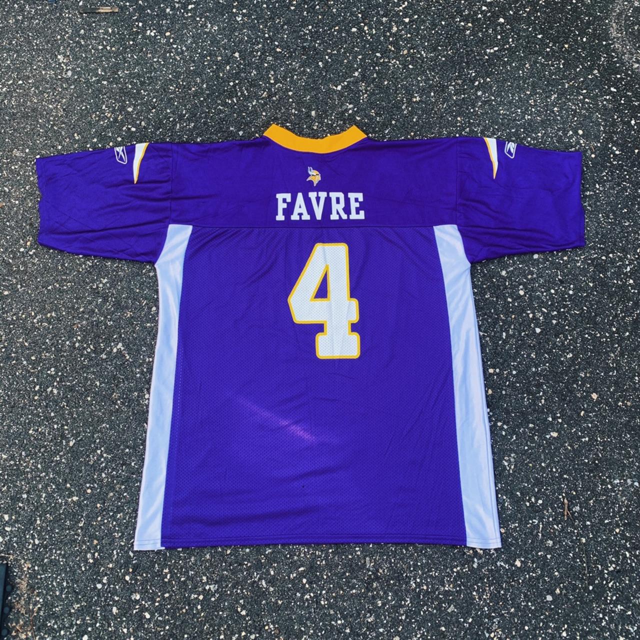 Minnesota Vikings REEBOK #4 Brett Favre Girl's NFL - Depop