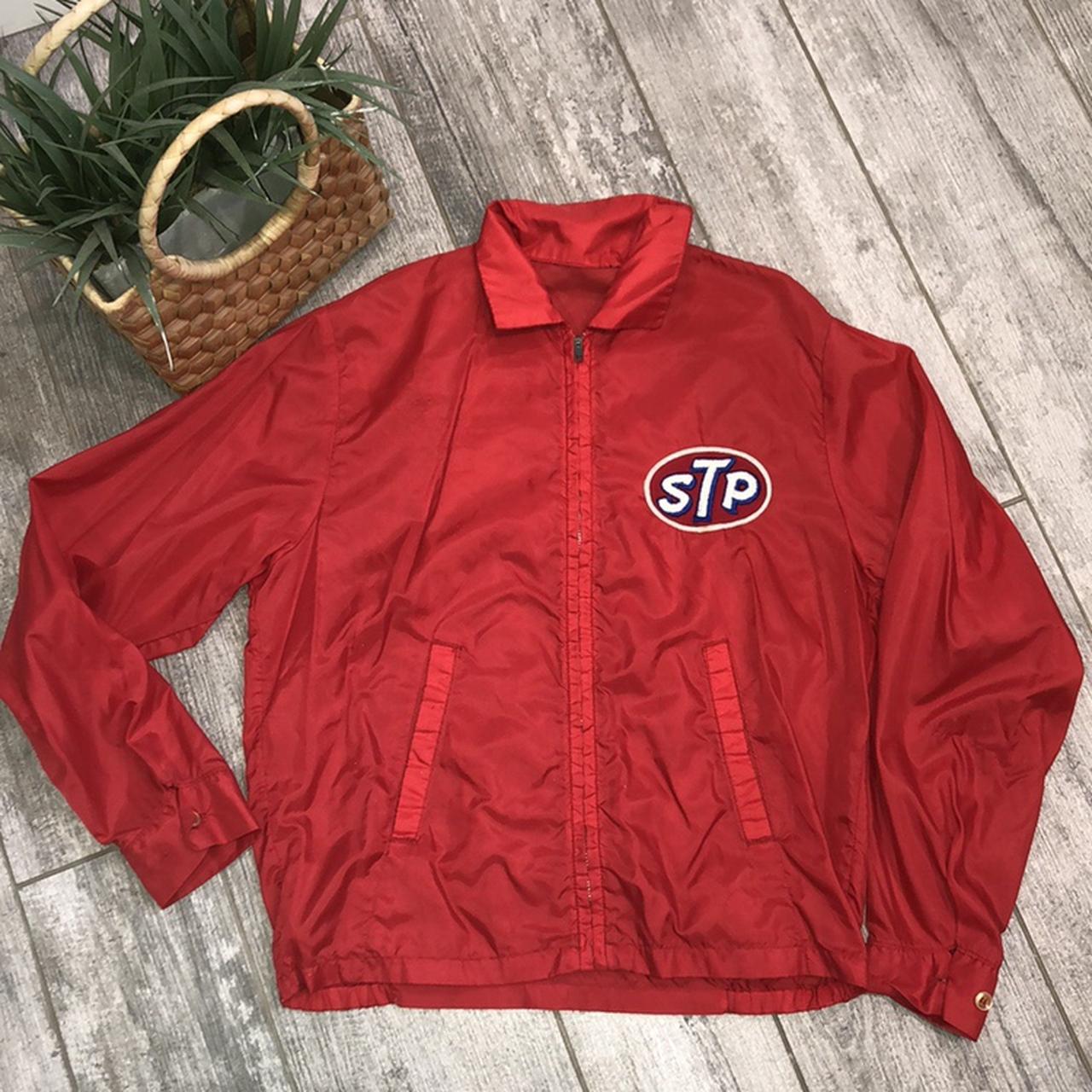 Vintage Pennee Frock STP Patch Windbreaker Jacket Men's M hotsell NASCAR