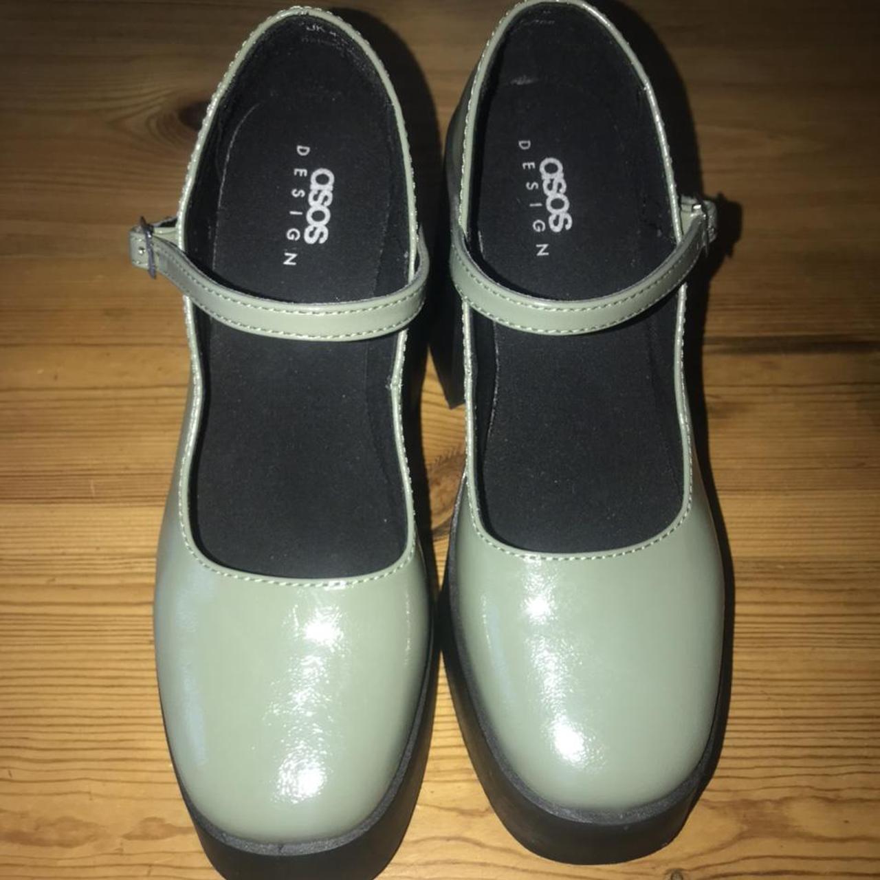 asos mint mary janes