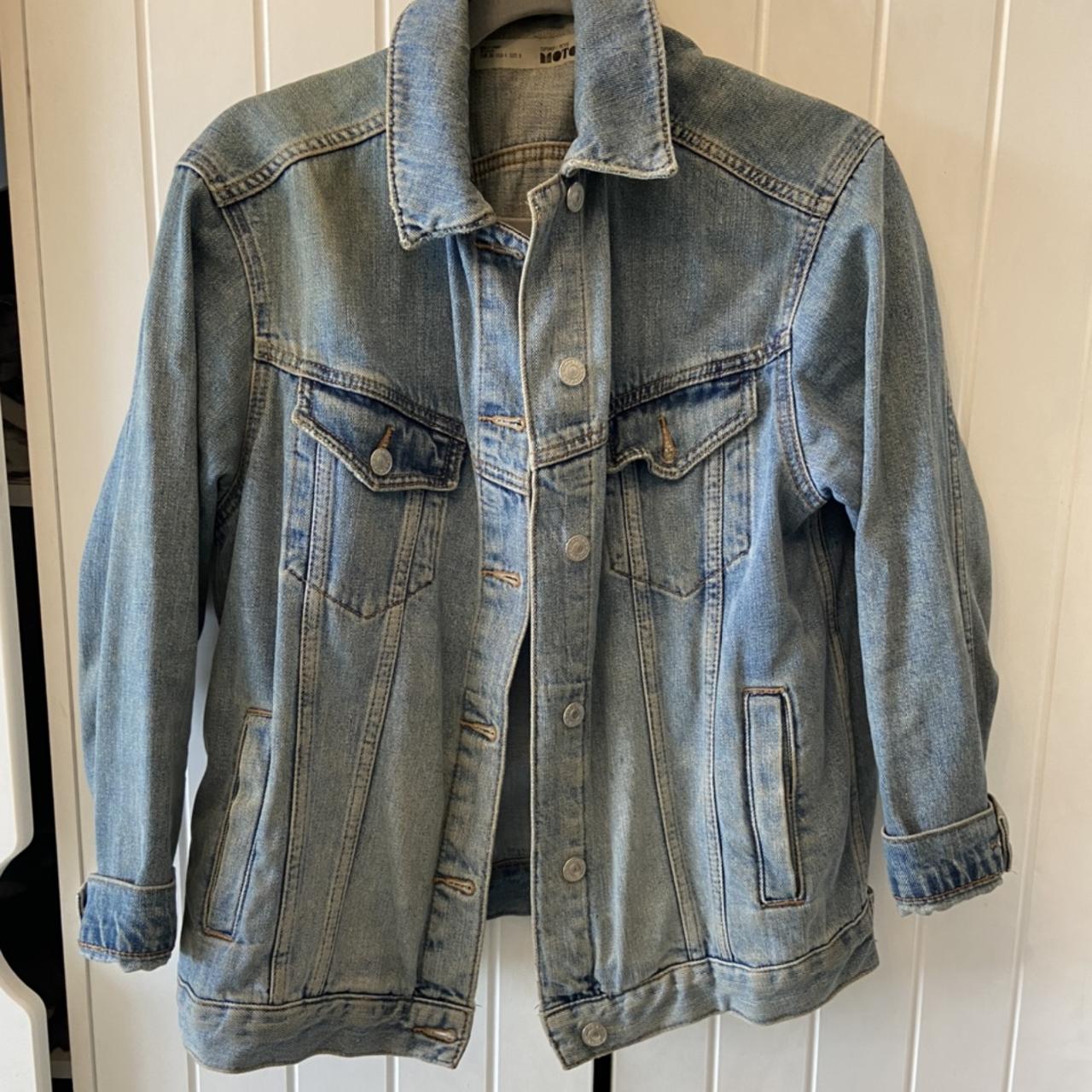 Denim jacket oversized denim jacket Worn a... Depop