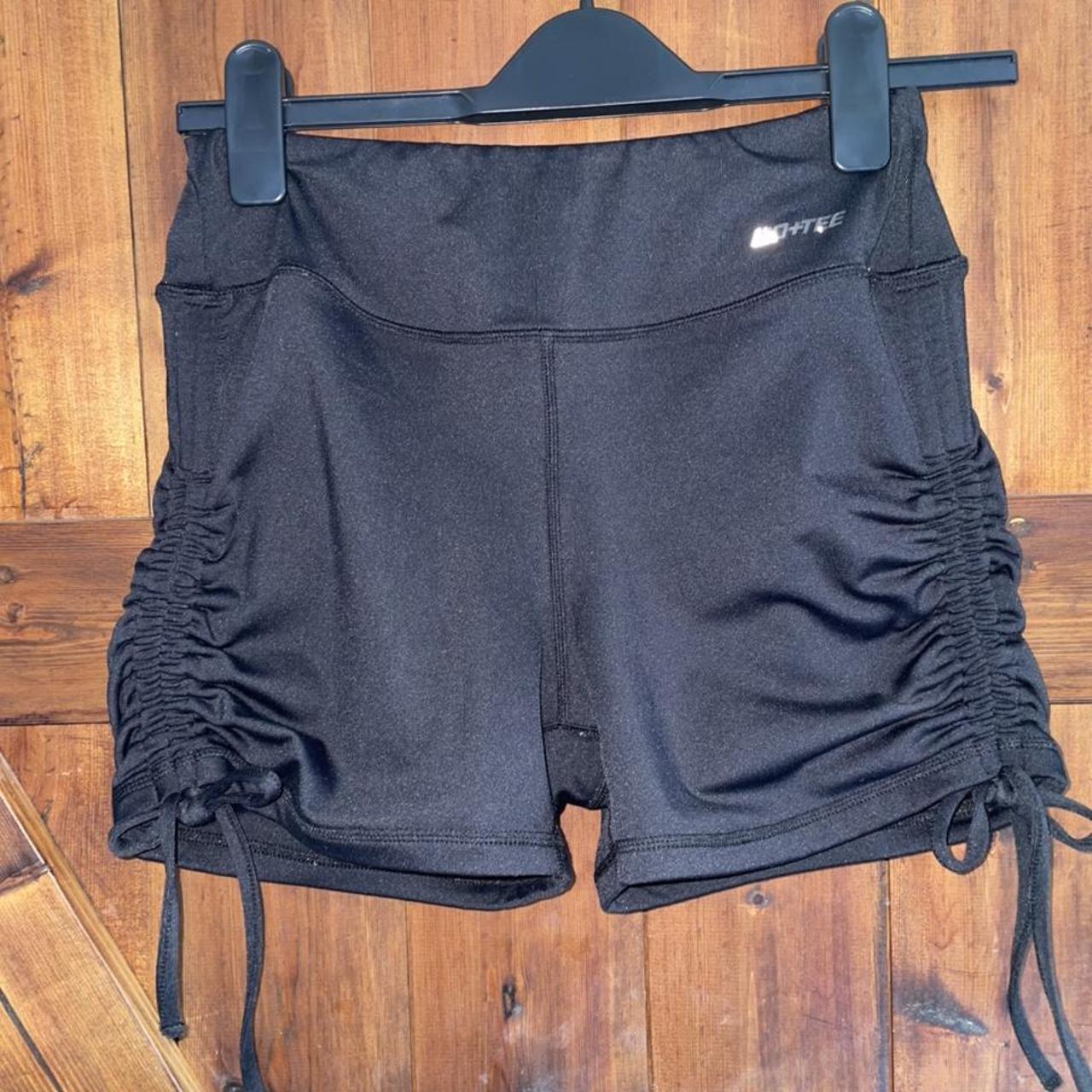 ruched boo tee ohpolly work out bicycle shorts,