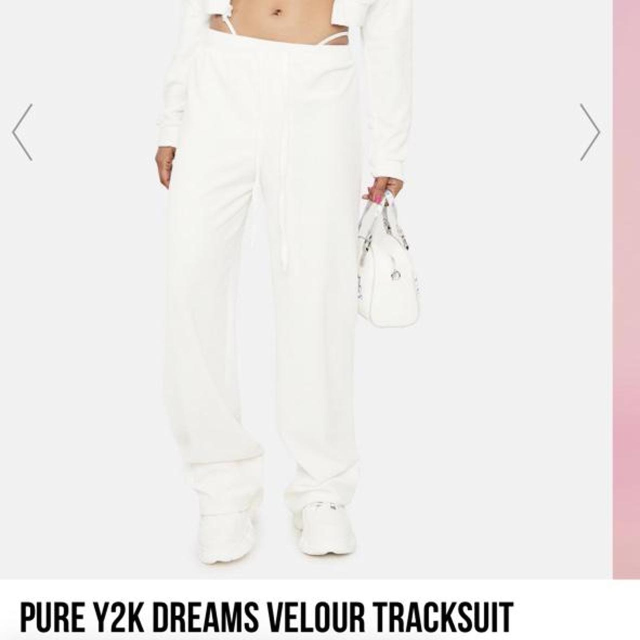 Dolls kill Pure Y2K Dreams Velour Tracksuit Size... Depop